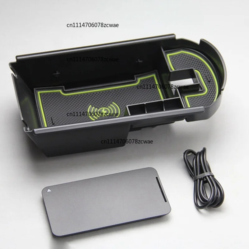 For Toyota C-HR CHR C HR 2016-2018 QM-1Lot Mobile Phone Wireless Charging Central Armrest Storage Box