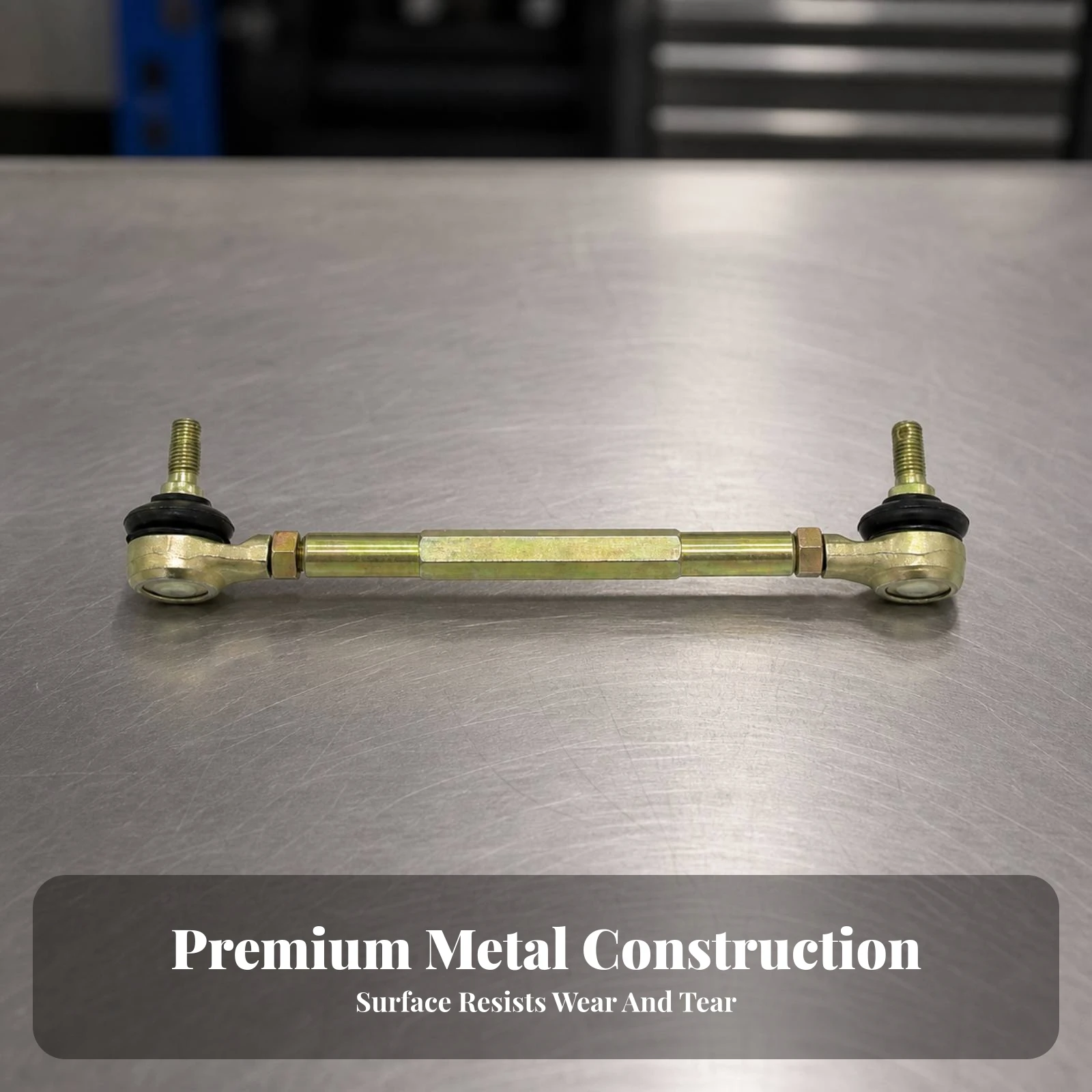 Steering Tie Rod Assembly Wear-Resistant Tie Rod with Ball Joints Ball Joint High-Strength Heat-Treated for DIY Builders