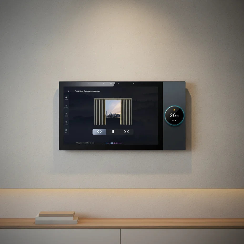 Glomarket Tuya 10 Inch Central Control Panel With Music Play 2 Gang Relays 2 Way Speakers Multi-functional Smart Home Products
