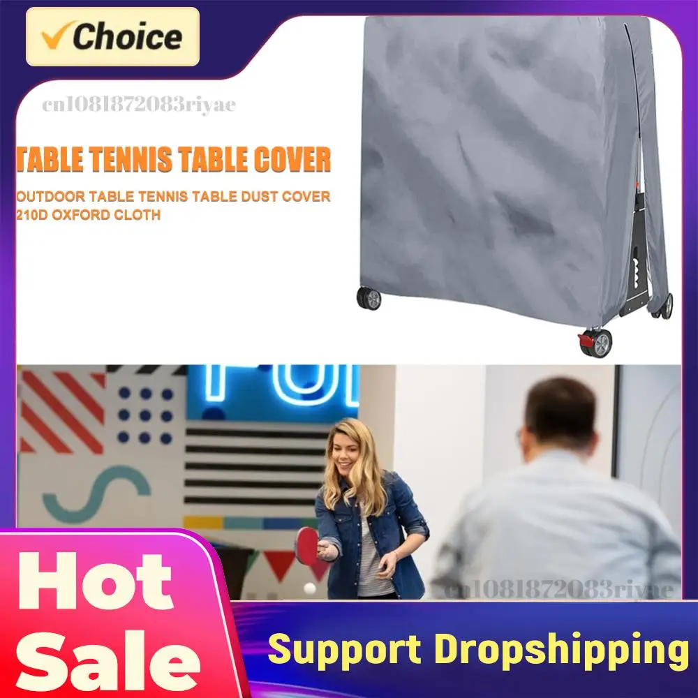 

210D Oxford Fabric Table Tennis Table Protector Cover Dustproof Ping Pong Table Dust Cover Heavy Duty for All Weather Protection