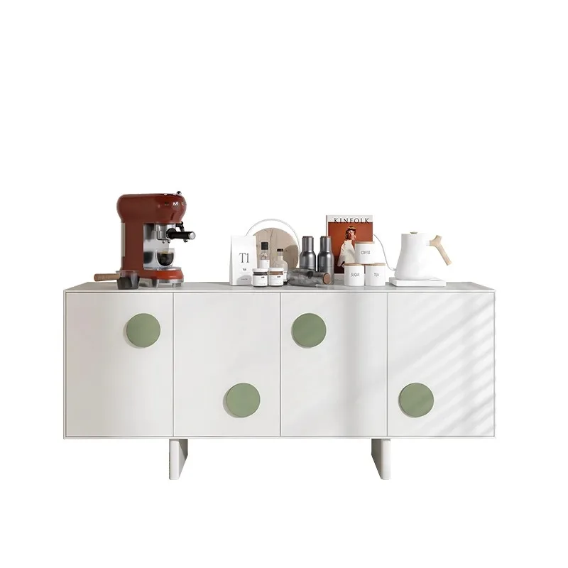 

French cream style dining side cabinet tea cabinet locker modern simple entrance cabinet small apartment storage cabinet