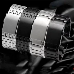 22 24 26 28mm Solid Stainless Steel Watch Strap for Diesel Dz7256 Dz7291 Dz7257 Men's Solid Watch Bracelet Watchband Belt