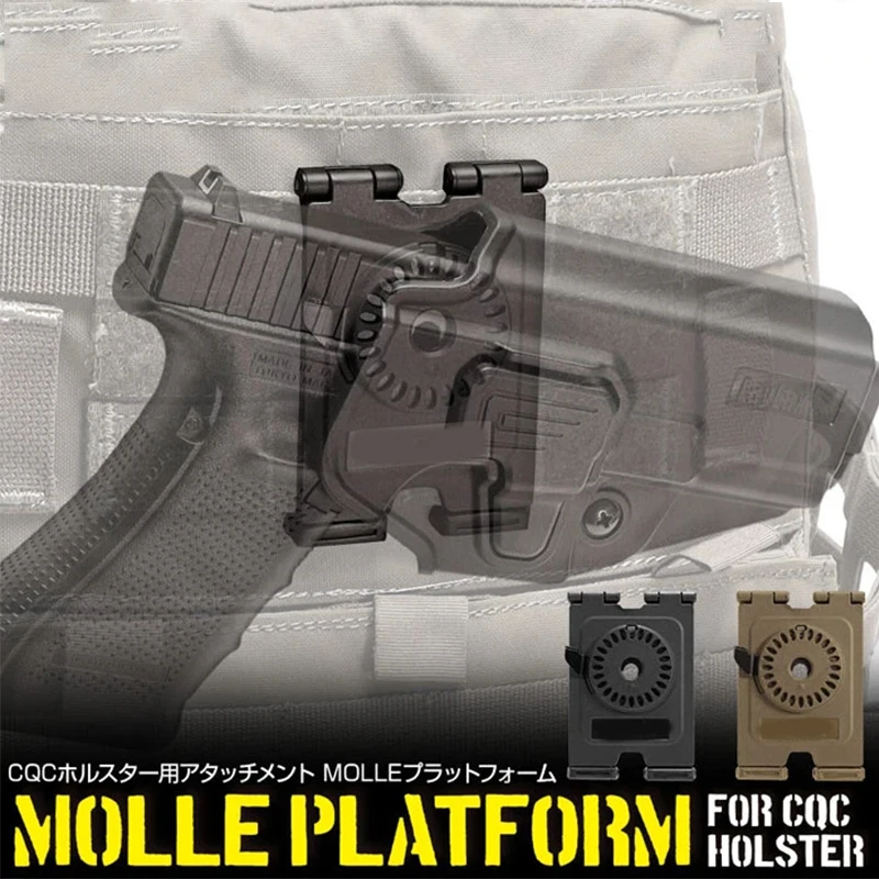 

Fandao Military Battle Style Cqc Gun Holster Hagear Owb 360° Rotating Clip-On Belt Holster For Airgun Hunting Outdoor Teamwork