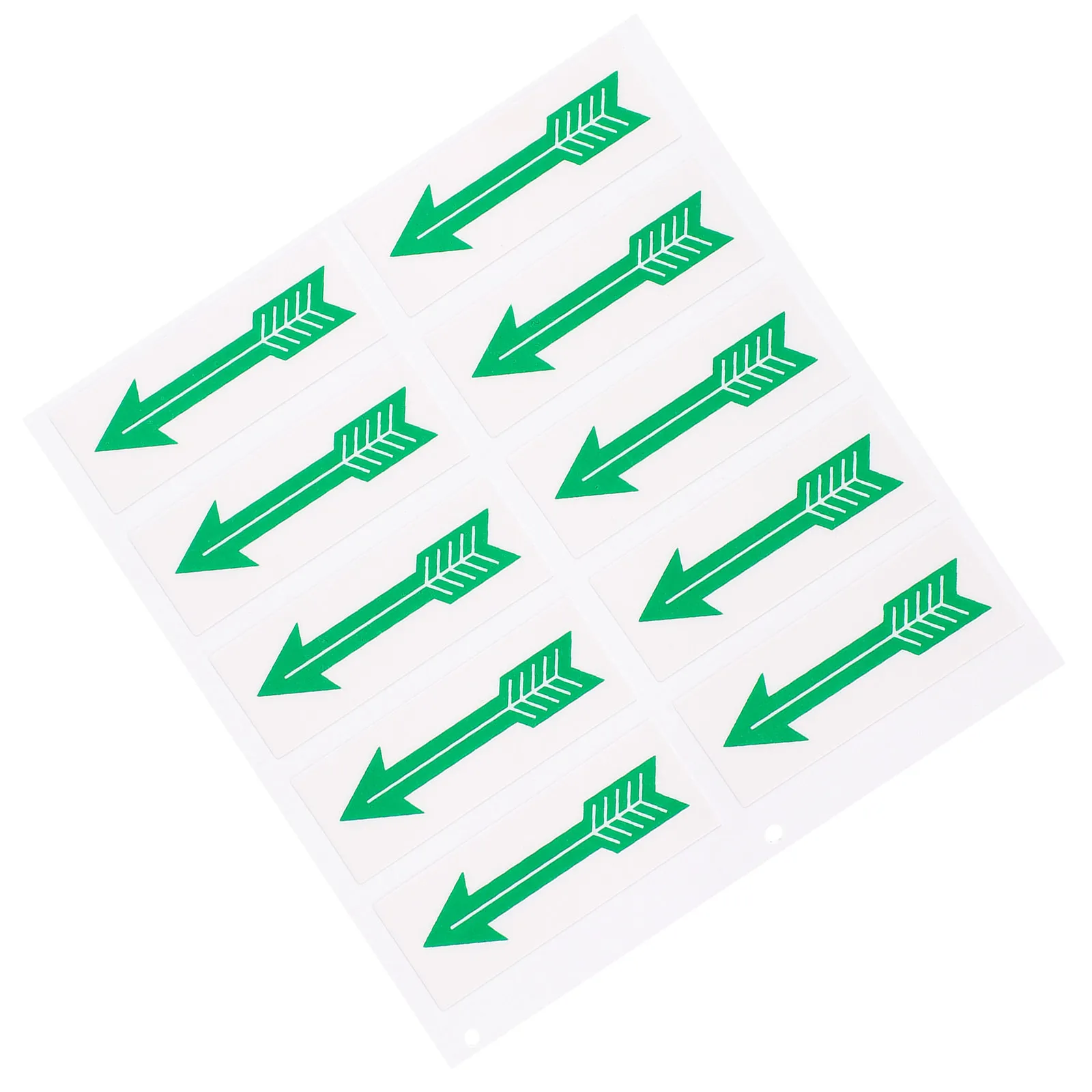 

10Pcs Arrow Warning Sticker Easy Use Pipeline Direction Indicating Decals Caution Indicator Arrow Warning Sticker