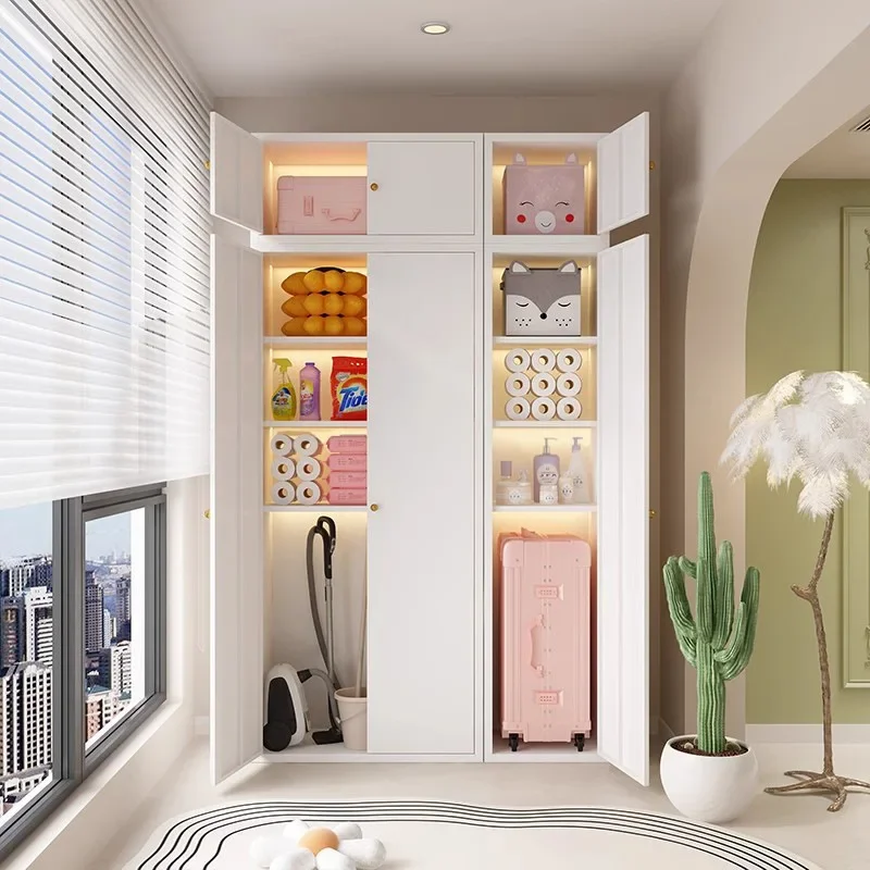 Balcony Cabinet Storage Cabinet Sunscreen Waterproof Household Wall Floor Storage Cabinet Multi-layer Large Capacity Sundries