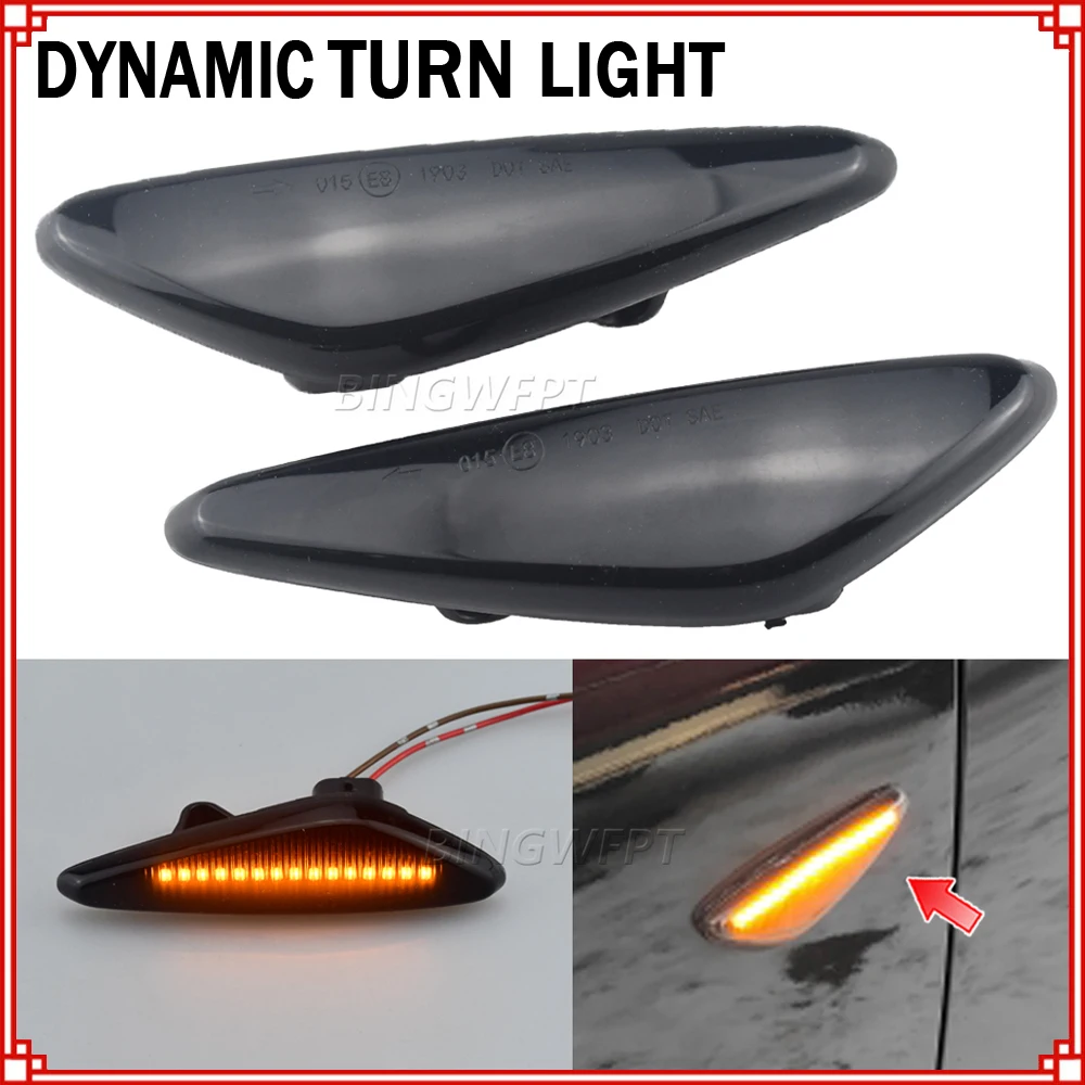 For Mazda 6 Atenza GH 2008-2012 LED Car Dynamic Side Marker Blinker Light Signal Lamp Turn Signal Light