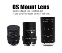 ELP 3MP Manual Optical Zoom Security Camera Lens No IR Filter CS 2.8-12/5-50/6-60mm Varifocal CCTV Lens for Surveillance Webcam
