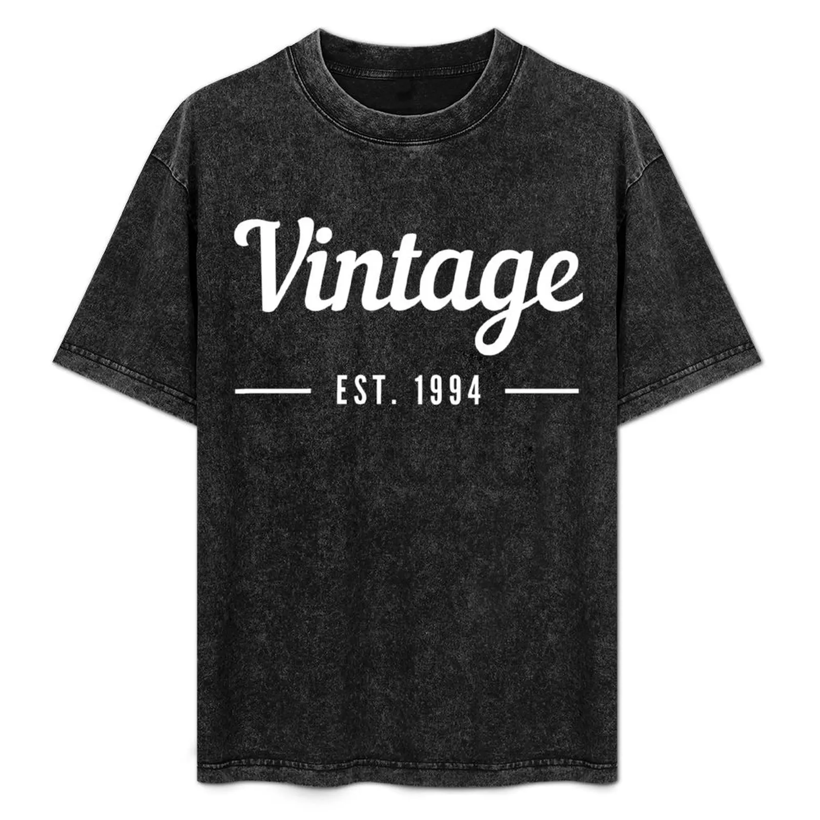 

Vintage Born In 1994 Birthday T-Shirt Daily Wear Plain Short Sleeve Shirt