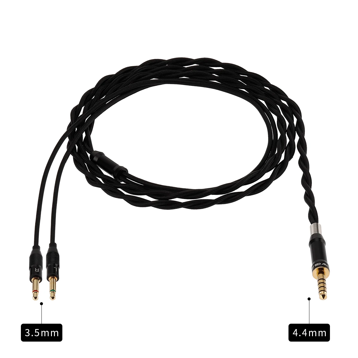 SIVGA Dual 3.5mm Fêmea para 3.5mm/4.4mm Jack Substituição Cabo de Áudio para Fone de Ouvido 16mm Material TPU para LUAN/ANSER/SV023