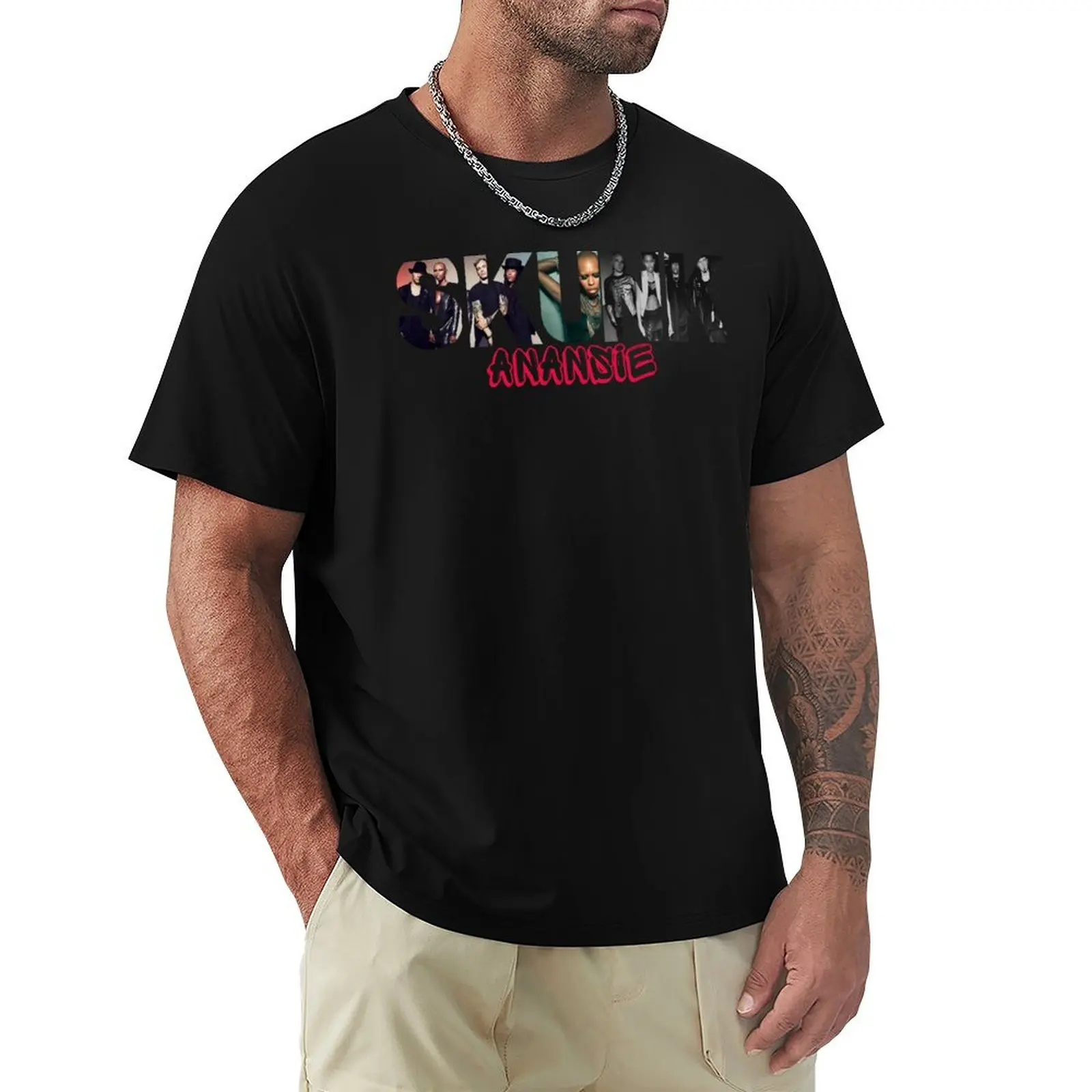 skunk anansie classic esssential t shirt skunk anansie sticker T-Shirt Plus Size Gym Sports T-Shirt