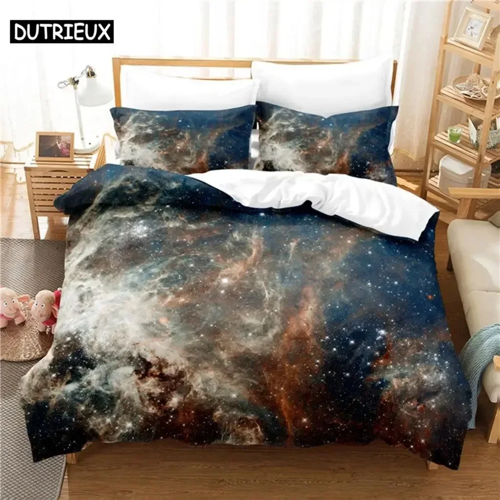

Luxury New 3D Print Starry Sky Comfortable Duvet Quilt Cover Pillowcase Bedding Set Children Bedroom Decoration Home Textile