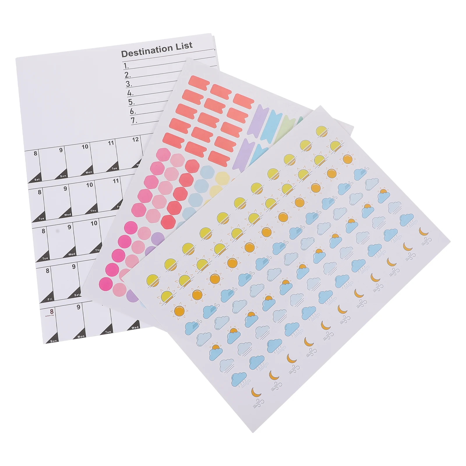 

2022 Desktop Calendar Paper English Edition Hanging Calendars Wall Practical Note-taking