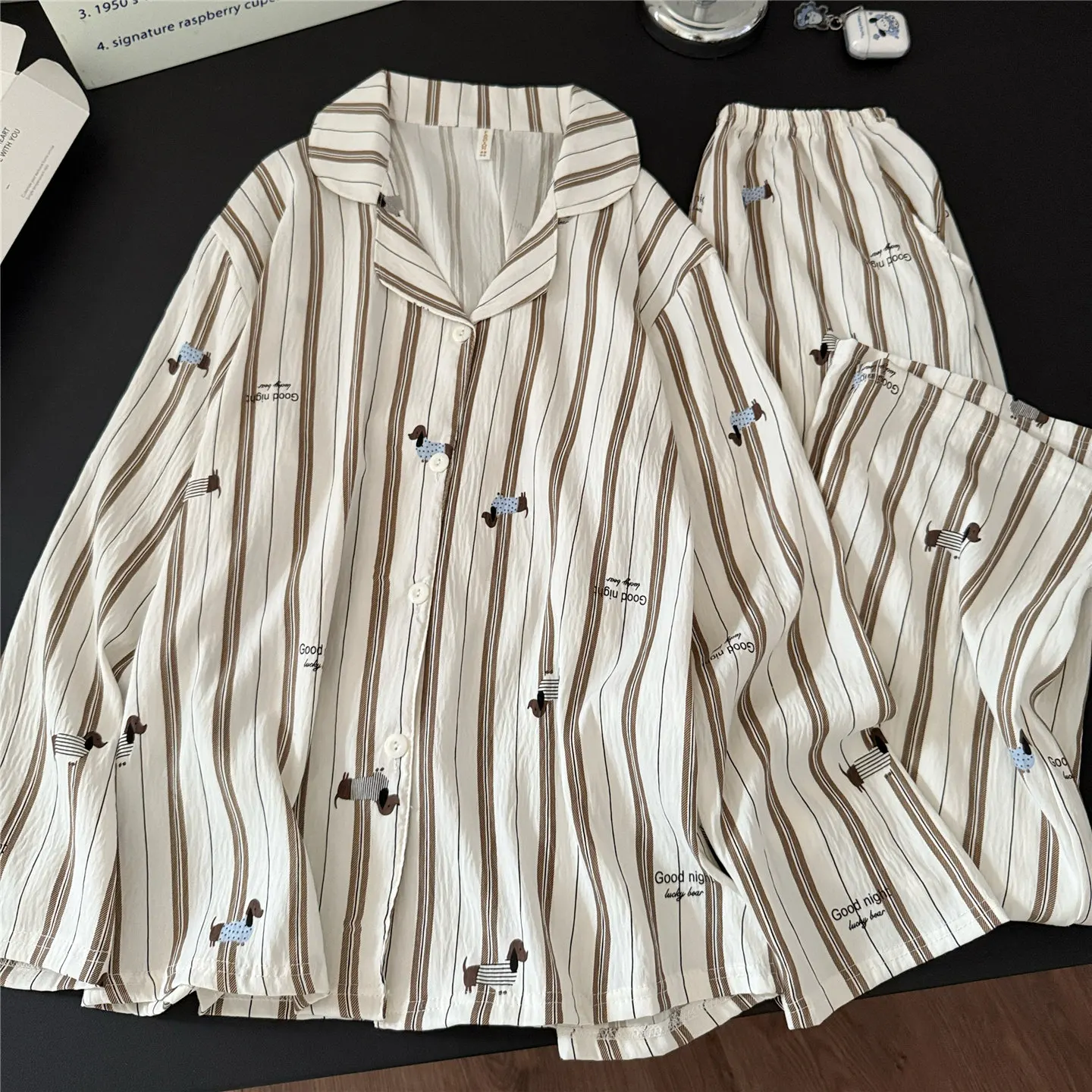 6009 vertical stripe dog (pocket set)