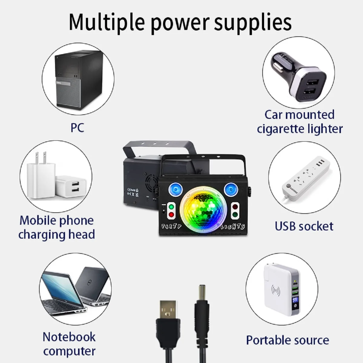 أضواء الديسكو، أضواء الحفلات أضواء ستروب LED كامل ستار العارض أضواء DJ 3 في 1 عطلة ديكور المنزل أضواء جو الحفلات