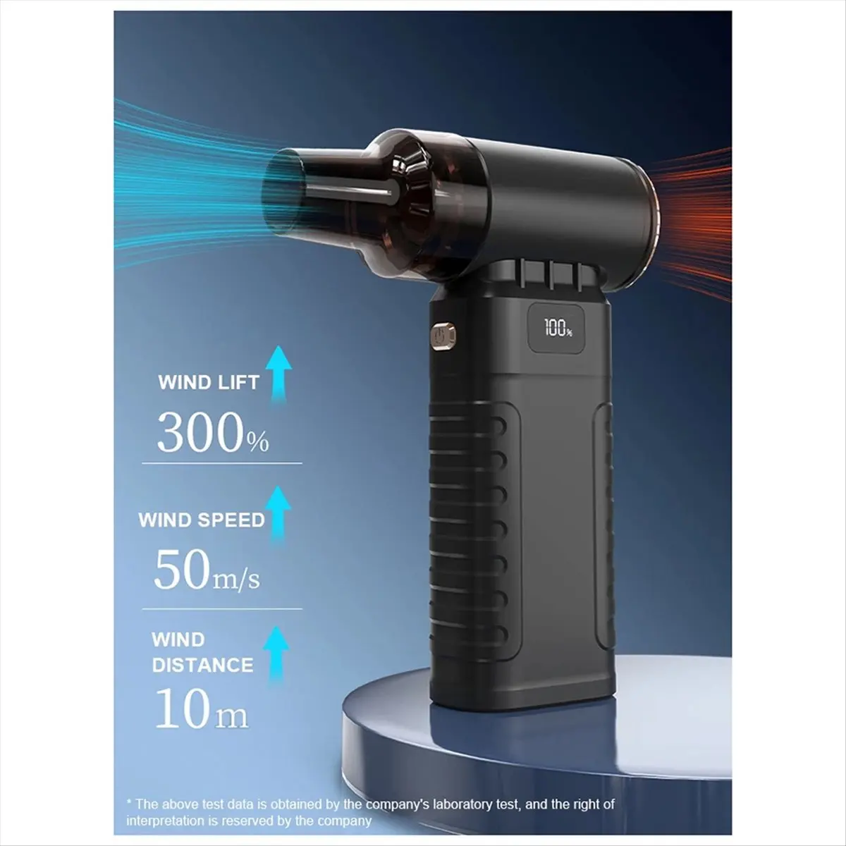 AA77 NEW  S06 200G 90000RPM Mini Fan 50m/S Air Duster Adjustable Wind Speed Turbo Violent Blower with Light Car Cleaning