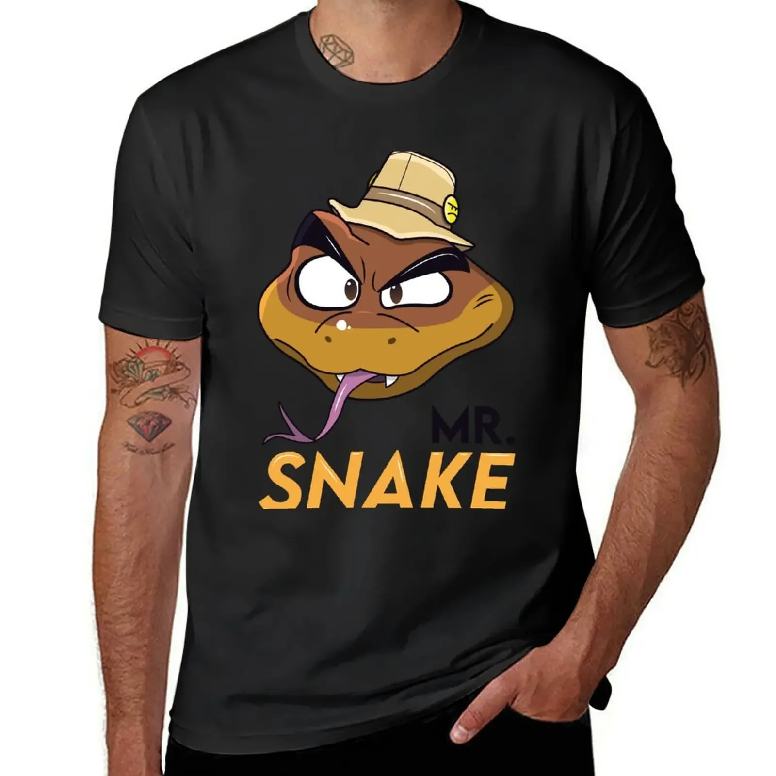 

Mr. Snake - The Bad Guys T-Shirt cotton graphic tees oversizeds clothing for men