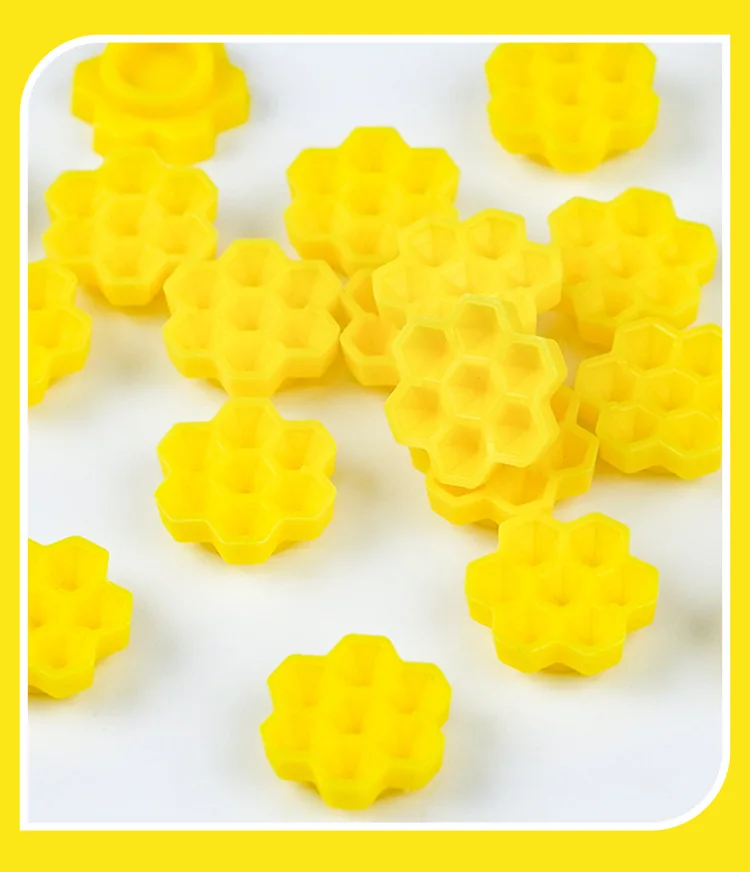 100Pcs Waben Förmigen Pfropfen Wimpern Verzögerung Tasse Wimpern Kleber Halter Blossom Verzögerung Tassen Wimpern Verlängerung Make-Up Liefert – Detail 10