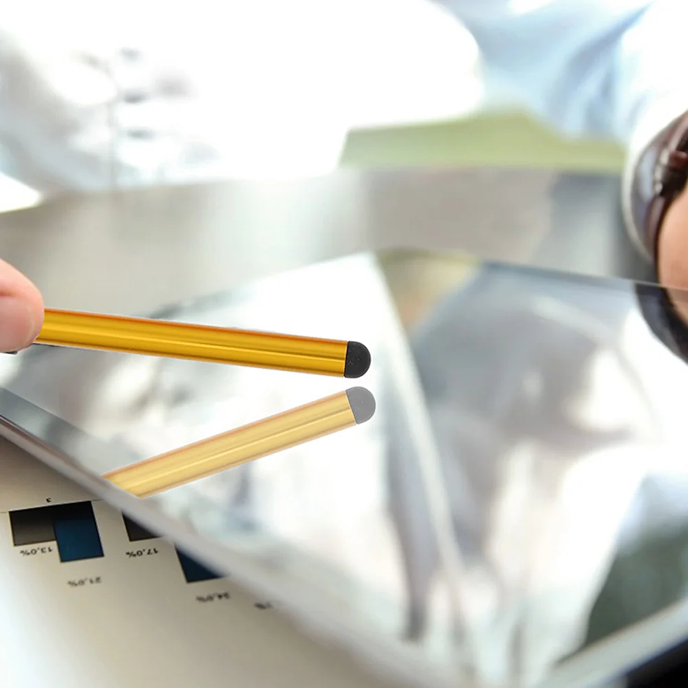 Ensemble de stylets pour tablette et téléphone, 16 pièces, stylos universels pour écran tactile capacitif, noir, rouge foncé, chaque pointe souple