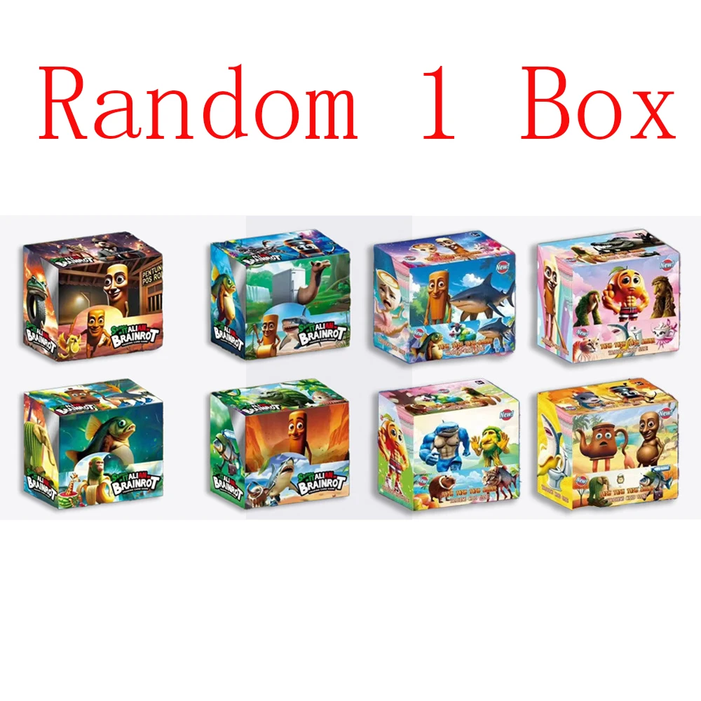 

Board Game Brainrot Tung Sahur Card Tralalero Tralala Collection Card Bombardino Crocodilo Shimpanzini Bananini Battle Carte Toy