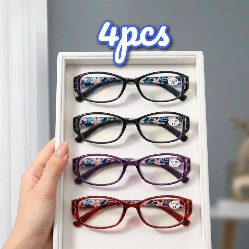 10‑Pack Unisex Reading Glasses, Small Colorful Oval Frames with Lenses, Presbyopic Eyewear for Home & Office