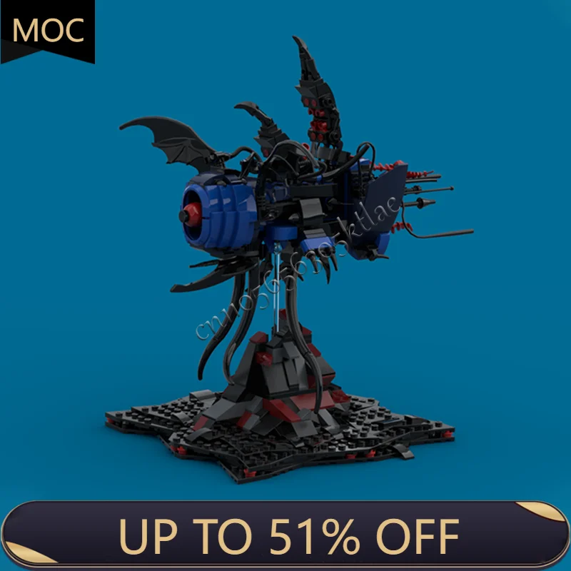 

610 шт. MOC космические монстры ужасов DIY, коллекционное издание, образовательная модель, строительные блоки, игрушки на день рождения, подарок для детей и взрослых