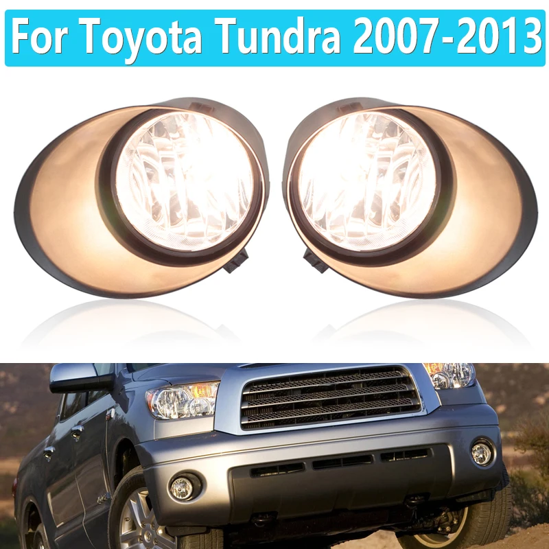 Галогенная противотуманная лампа для Toyota Tundra 2007 2008 2009 2010 2011 2012 2013, противотуманная лампа H11 12 В 55 Вт с комплектом проводки и переключателем