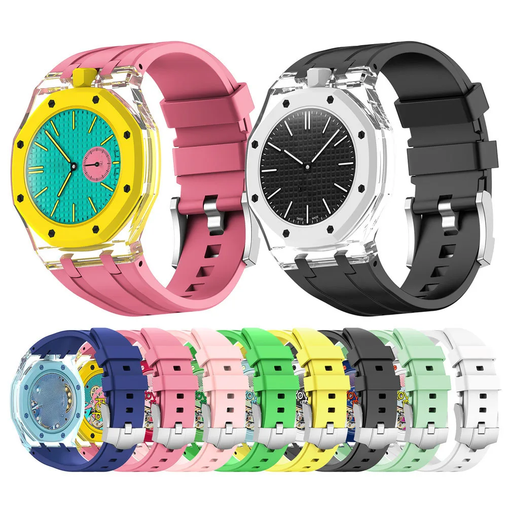 BEHUA 2-in-1-Gehäuse mit Armband für Swatch x AP Royal Pop Taschenuhr, umwandelbar in Armbanduhr mit PC-Abdeckung und Zubehör – Detail 5