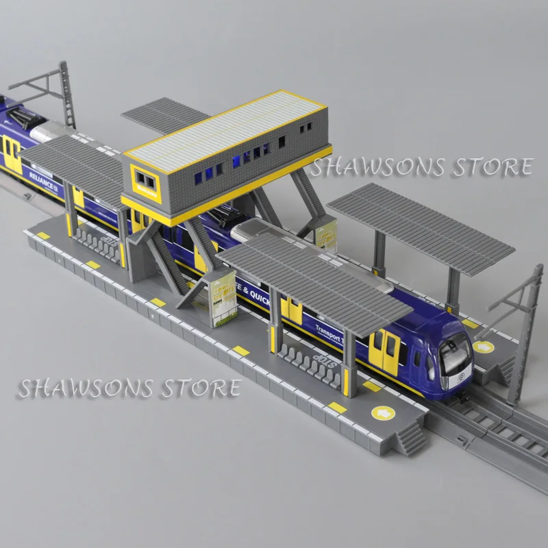 DIY Plastic Parts For 1:87 Model Train Toys Pedestrian Covered Bridge Walkway Railway Station Miniature Replica