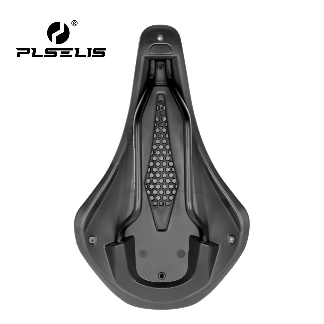 

PLSELIS new bicycle seat cushion short nose hollow upper and lower double-layer bottom shell transparent mesh comfortable shock