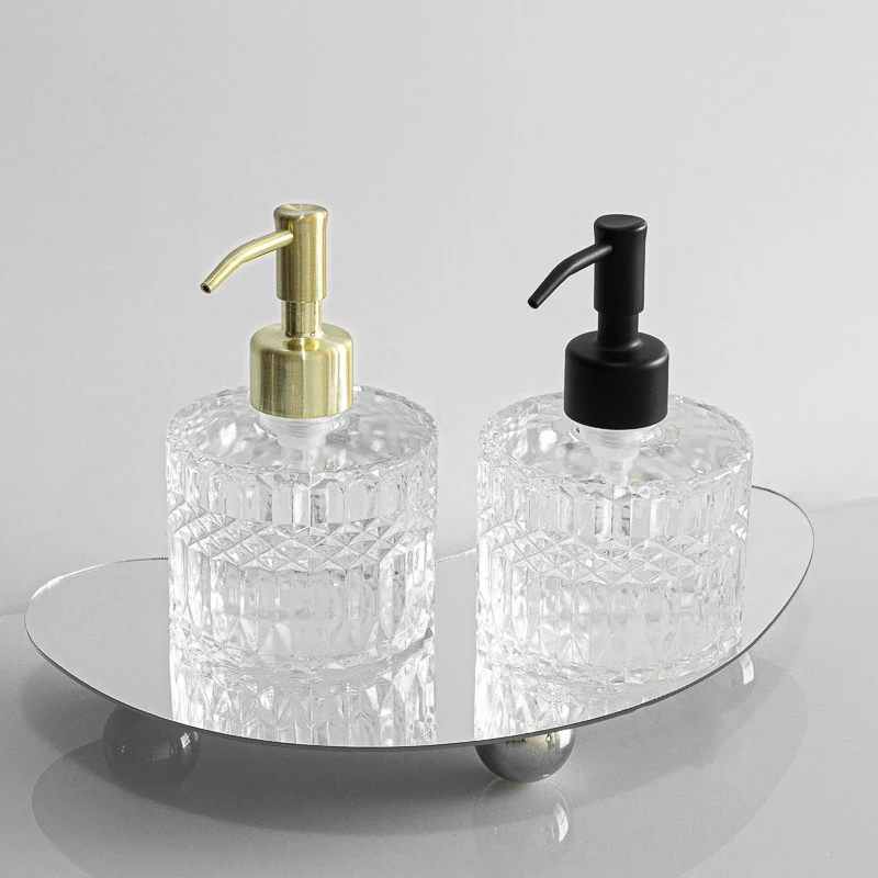 200ml Press-type Dispensed Bottle, Glass Hand Sanitizer Bottle, Bathroom Shampoo Bottle, Body Wash, Liquid Empty bottle
