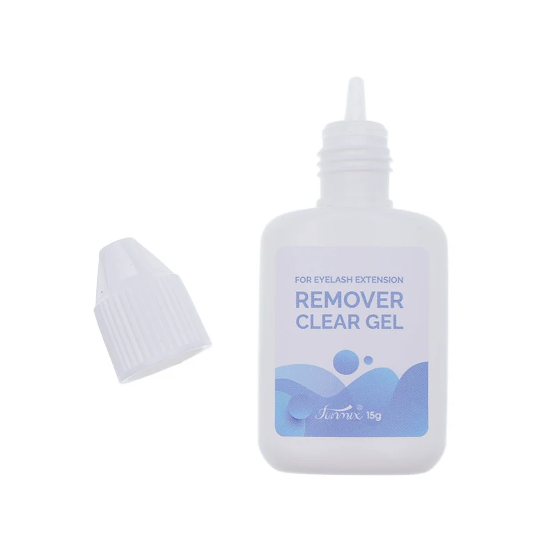 Funmix novo removedor de cola de cílios 15g removedor líquido adesivo debonder tipo gel ferramenta de remoção de extensão de cílios postiços