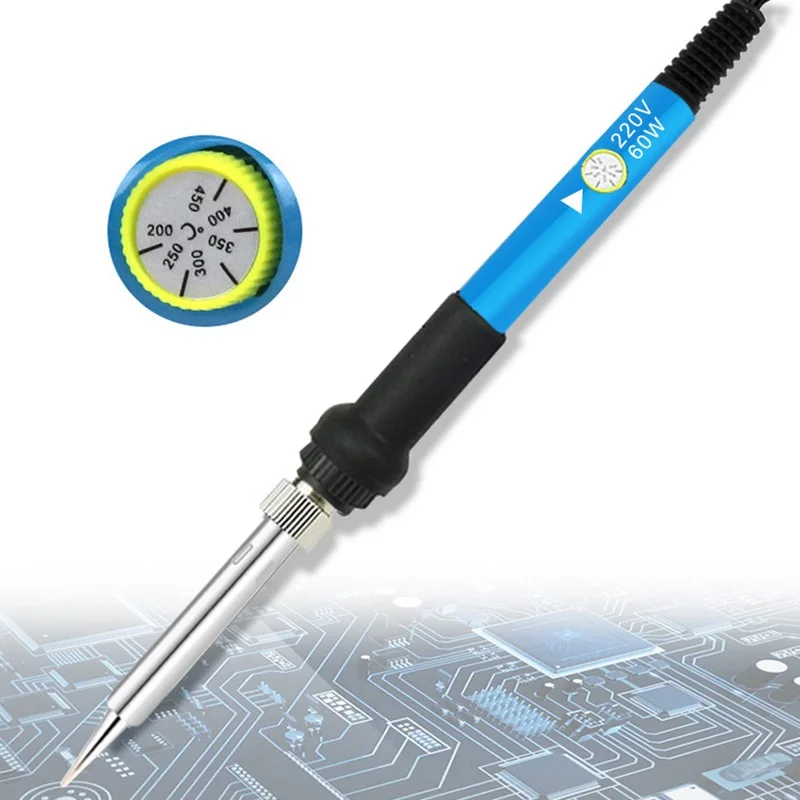 60W Adjustable Temperature Electric Soldering Iron  220V 110V 60W Welding Solder Rework Station Heat Pencil Tips Repair Tools