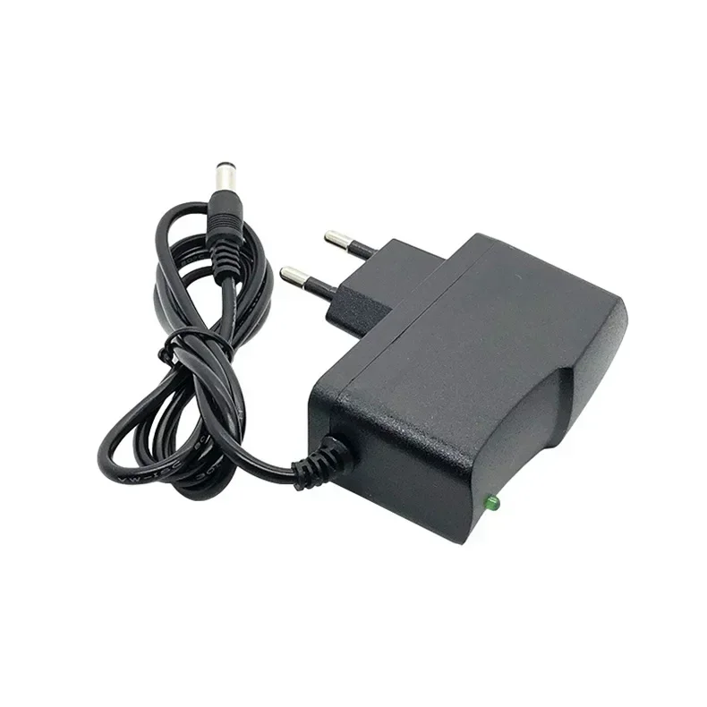 DC 3V2A 5V2A 6V 2A 9V 12V 0.5A 500mA 15V 1A Power Supply Charger with Lamp, EU Plug, 5.5mm * 2.5mm(2.1mm) AC Converter Adapter