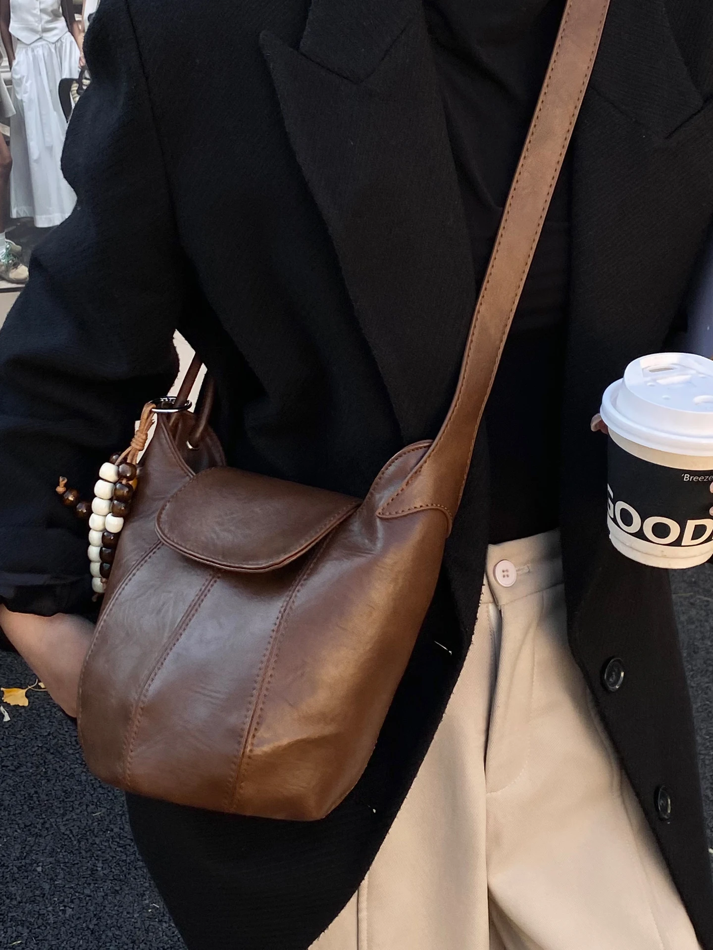 エレマット-レディース-クロスボディバッグ-多機能通勤用ショルダーバッグ-おしゃれな2025年冬-ソフトpuレザー-マグネット式-ブルー