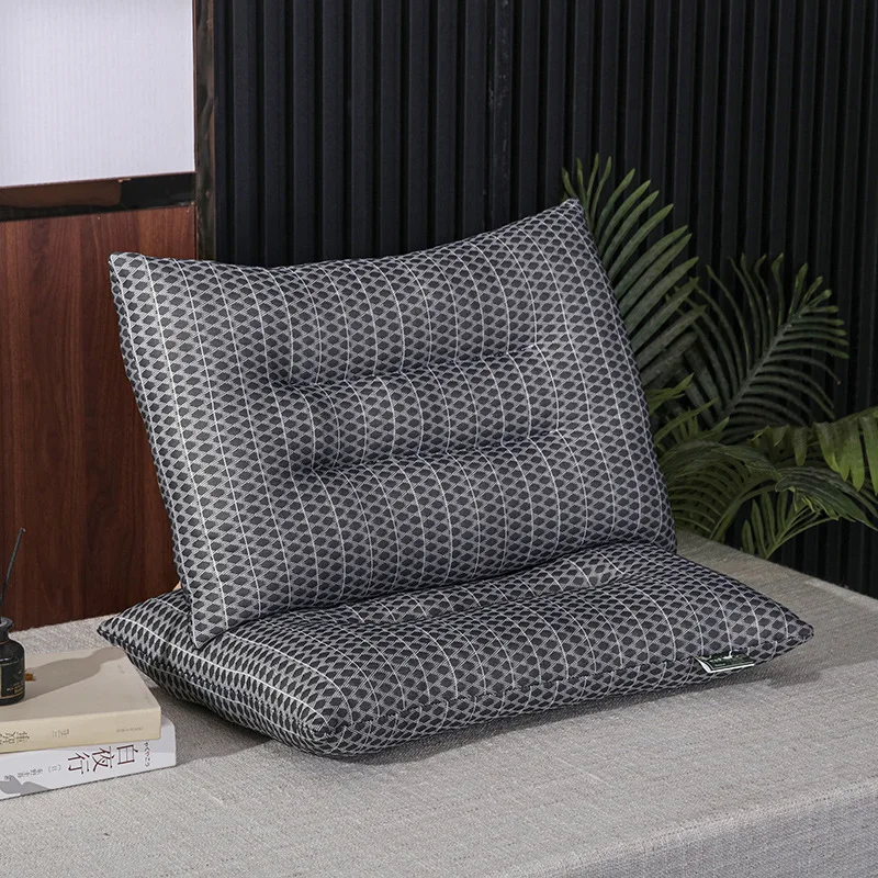 New Graphene Thailand Natural Latex Pillow 2Pcs Cozy Massage Granule Pillow for Sleeping Bed Backrest Cushion for Lumbar Support