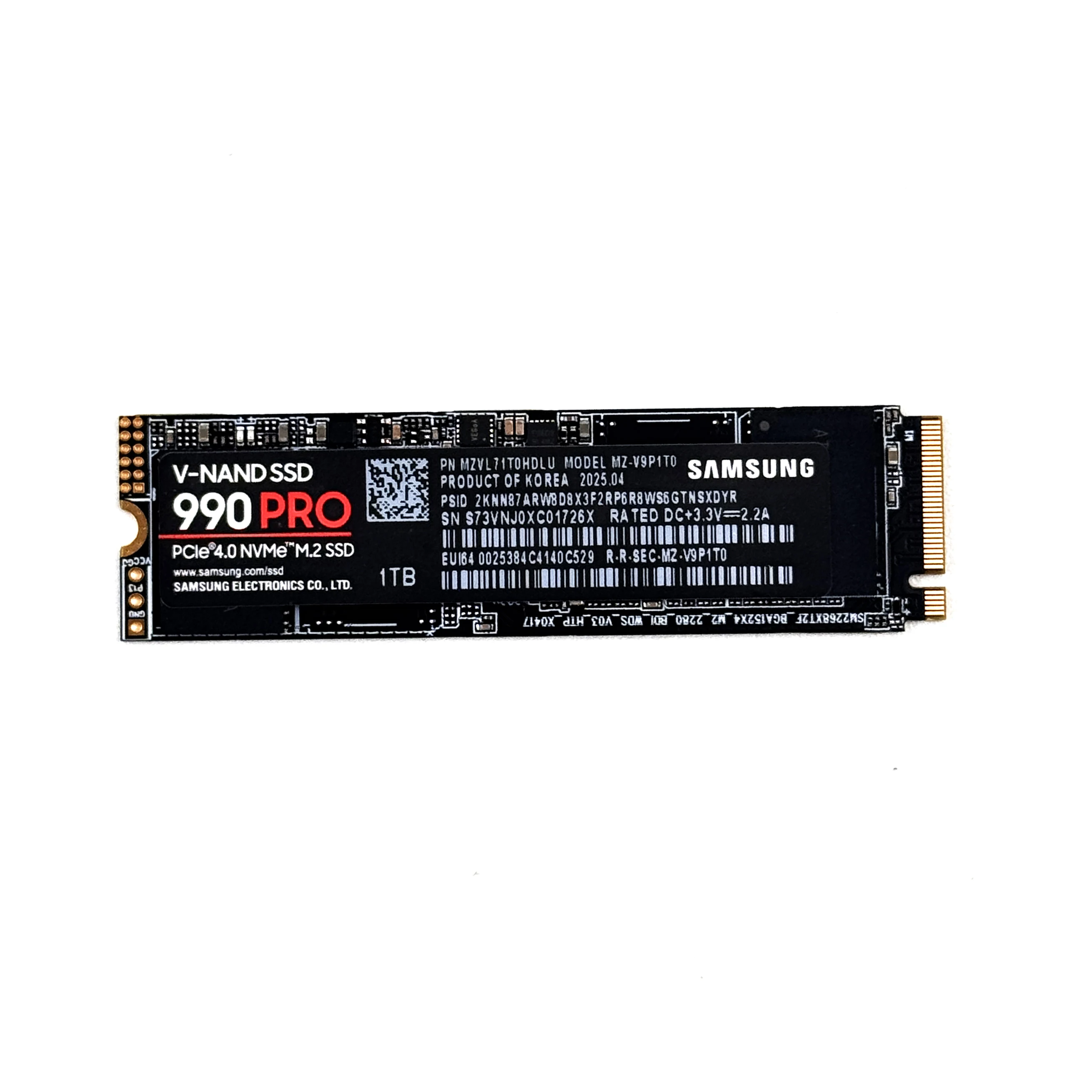SAMSUNG SSD 990 PRO ภายใน Solid State Disk ฮาร์ดดิสก์ไดรฟ์ 1TB 2TB PCIe4.0 M.2 2280 NVMe TLC SSD แล็ปท็อปเดสก์ท็อป disco Hard
