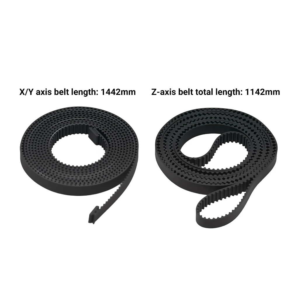 Lab X1 X1C P1P P1S – pasek synchroniczny o długości 1142 mm i 1442 mm, do osi X, Y i Z, wykonany z włókna szklanego i gumy, przeznaczony do drukarek 3D serii X1, model P1P. — zdjęcie produktu 6