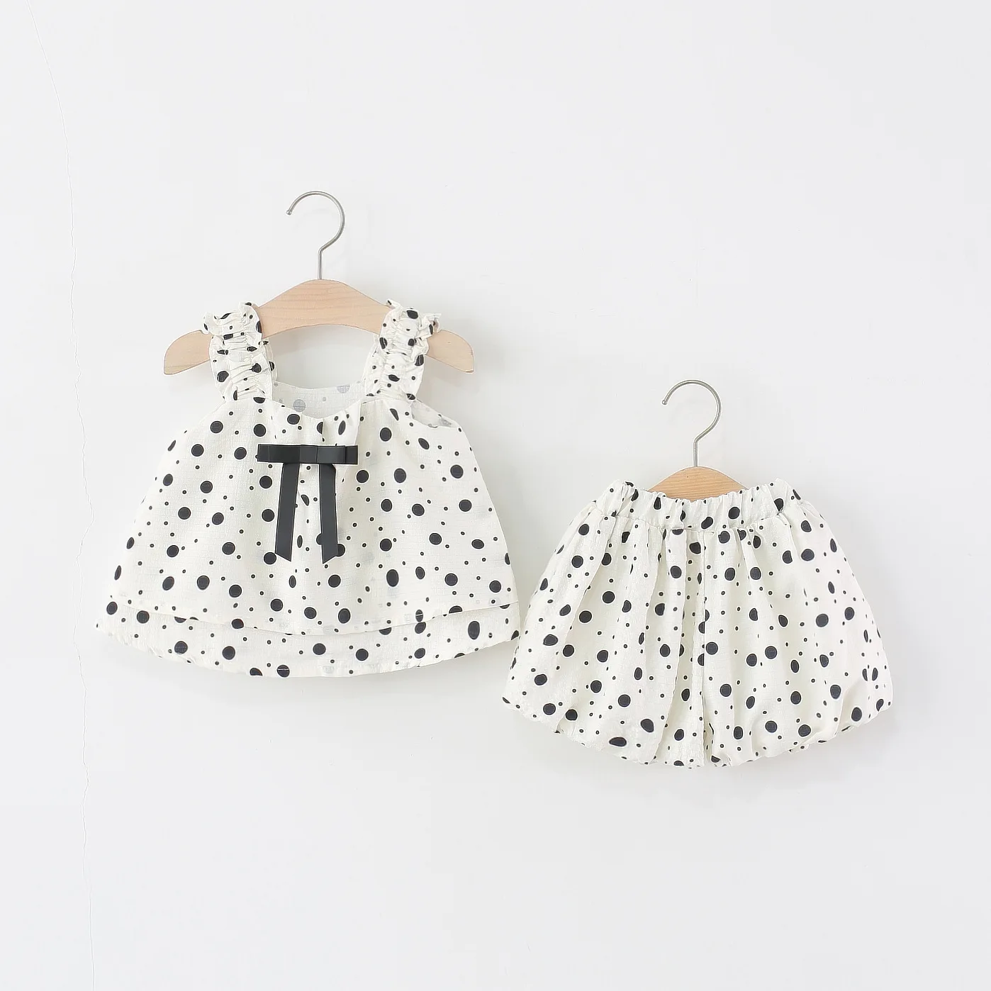 

Summer New Baby Girl Two-Piece Set, Simple Korean Style Sleeveless Top+Shorts Children'S Clothing (9 Months -4 Years Old)