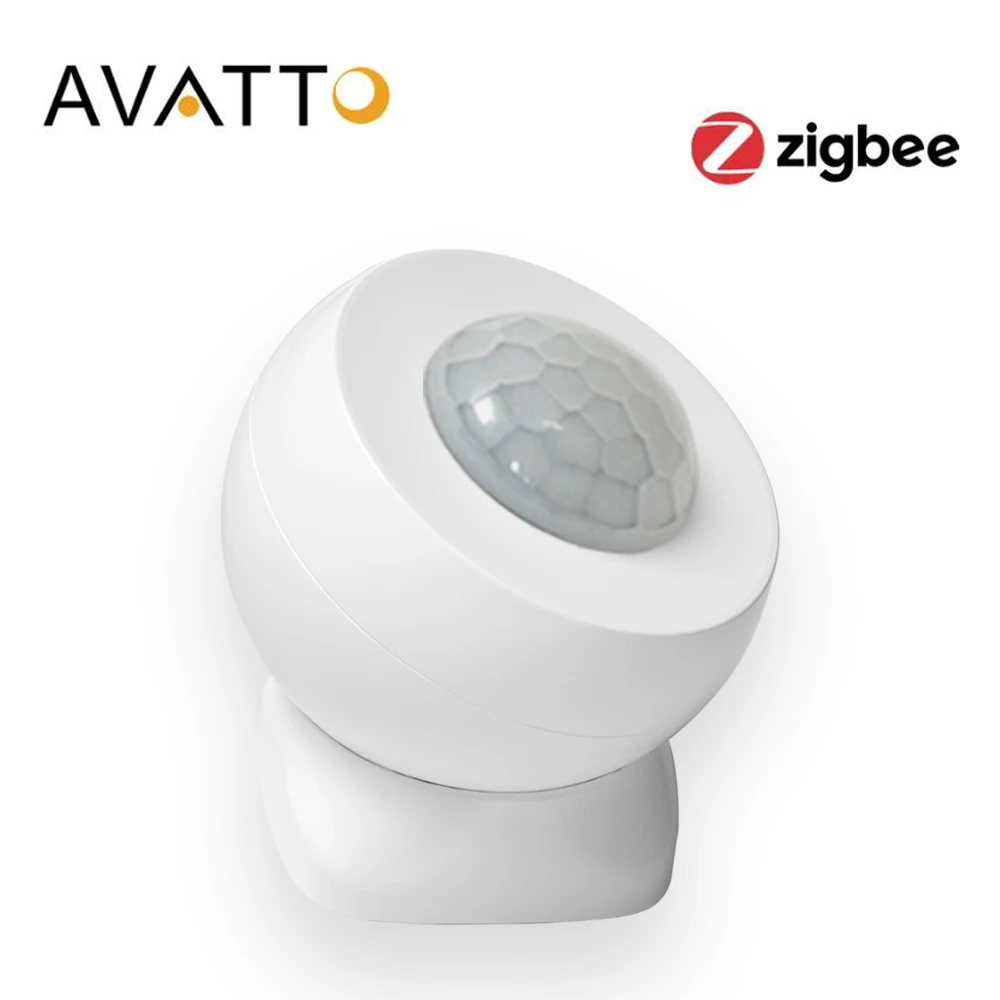 AVATTO Tuya ZigBee Smart Motion Sensor Mini PIR Motion Sensor Body Infrared Detector Smart Life Control Work With Zigbee Gateway