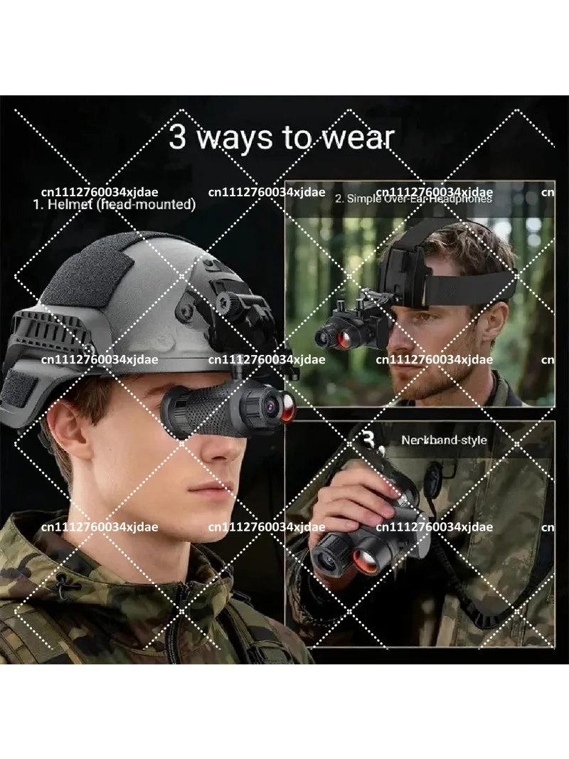 4K UHD Digital Night Vision Monocular Head-Mounted Telescope for Hunting Camping Outdoor