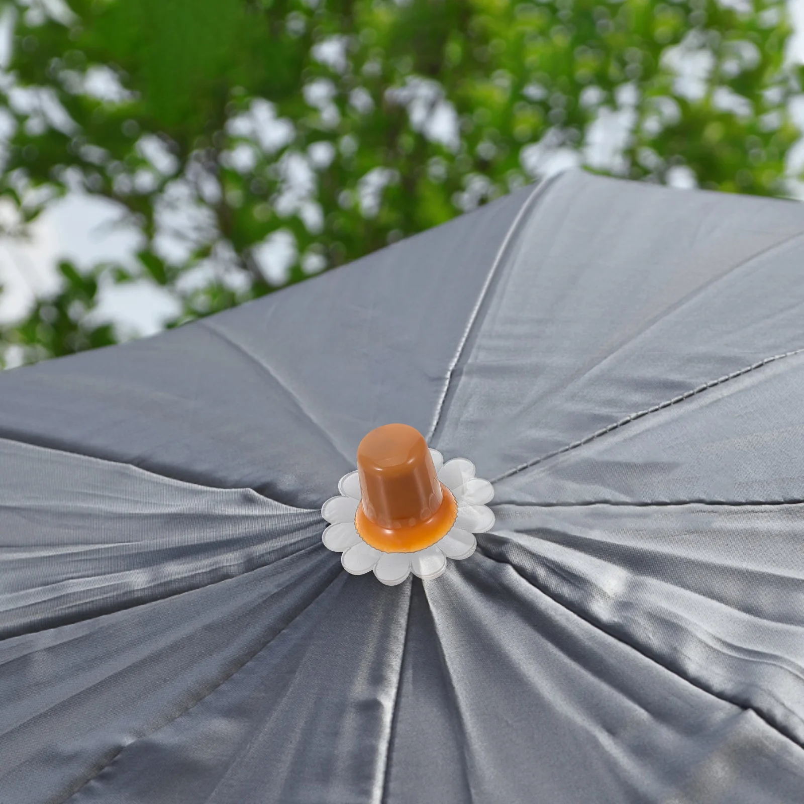 

2 Sets Umbrella Tops Covers Plastic Replacement Tip Caps Lightweight Wear-Resistant Easy Installation Durable Protector For Rain