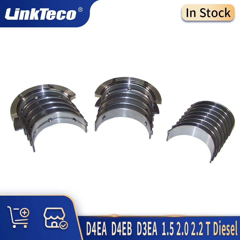 Auto Engine Parts Main & Con-rod Bearing Set Kit Fit 01-12 D4EA D4EB D3EA 1.5 2.0 2.2 T Diesel For HYUNDAI ELANTRA KIA CEE'D