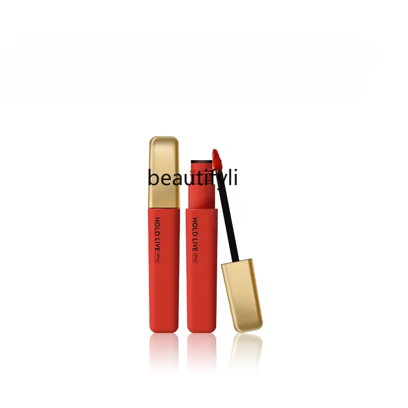 yj Air Mist Lip Lacquer Peach Tomato Red Matte Finish Velvet Lipstick