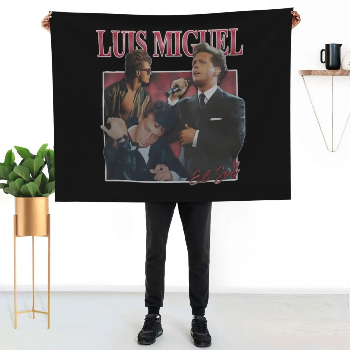 

Luis Miguel Throw Blanket Stylish Decor Blanket Gift for Friends Roommate