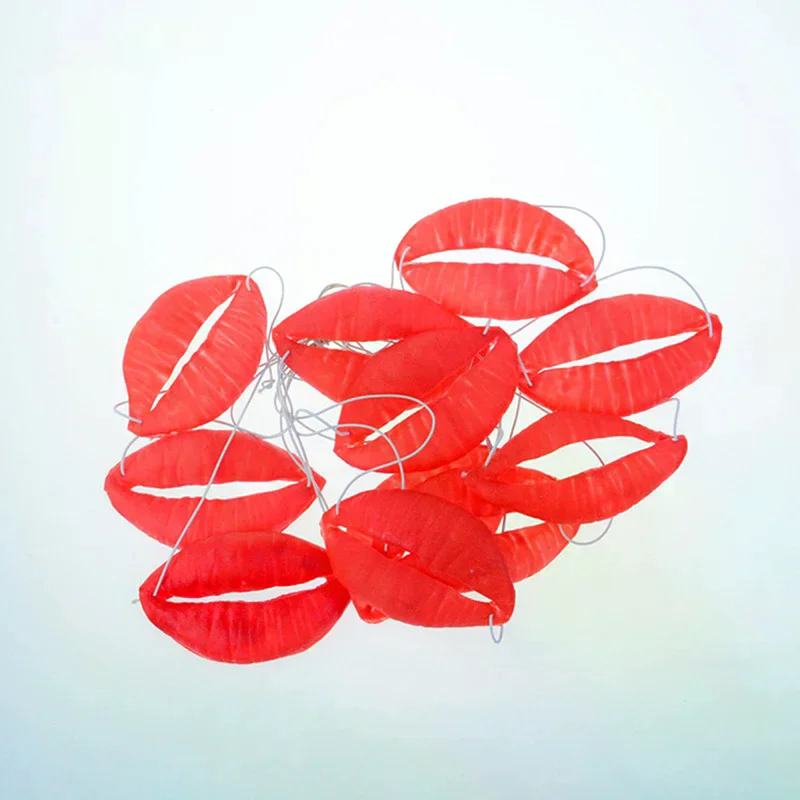 

Props Jokes Sausage Red Lips Thick Big Mouth Halloween Funny Horror Latex Mask Trick Play Wedding Party Props good