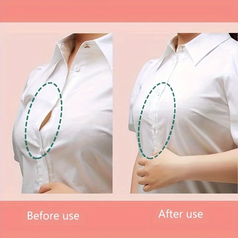 3 Bags Total 108 Pieces Pieces Neck Invisible Clothing Stickers Anti-sweat and Anti-slip Non-marking Low-cut Stickers Lingerie