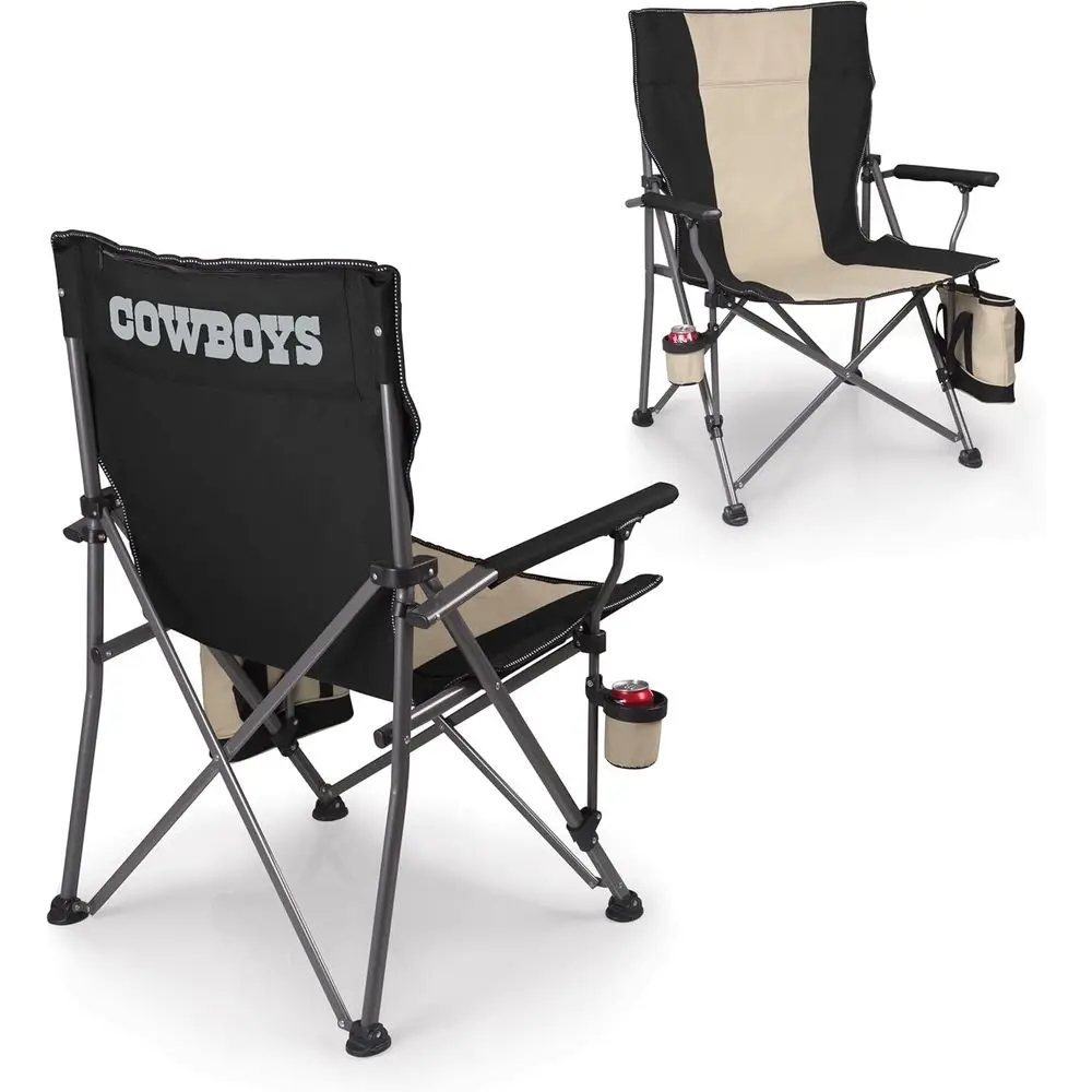 Silla de camping unisex para adultos NFL Big Bear XXL con refrigerador, silla de playa resistente para capacidad de 500 lb, silla de camping portátil con Ca