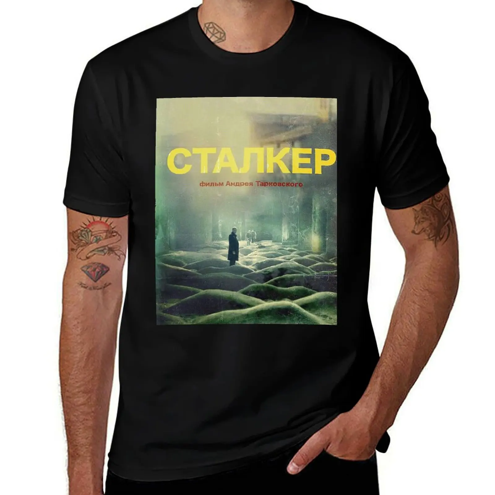 /STALKER movie poster poster T-Shirt Casual Simple Design Short Sleeve Shirt