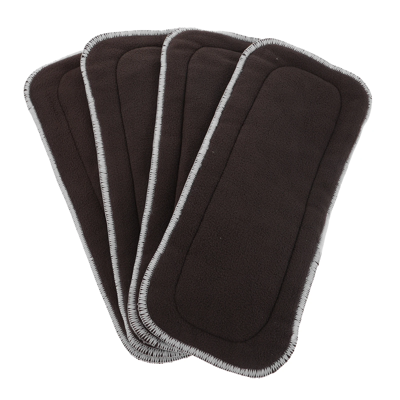 

4 Pcs Bamboo Charcoal Dry Diaper Newborn Diapers Fibre Cloth Liners Inserts