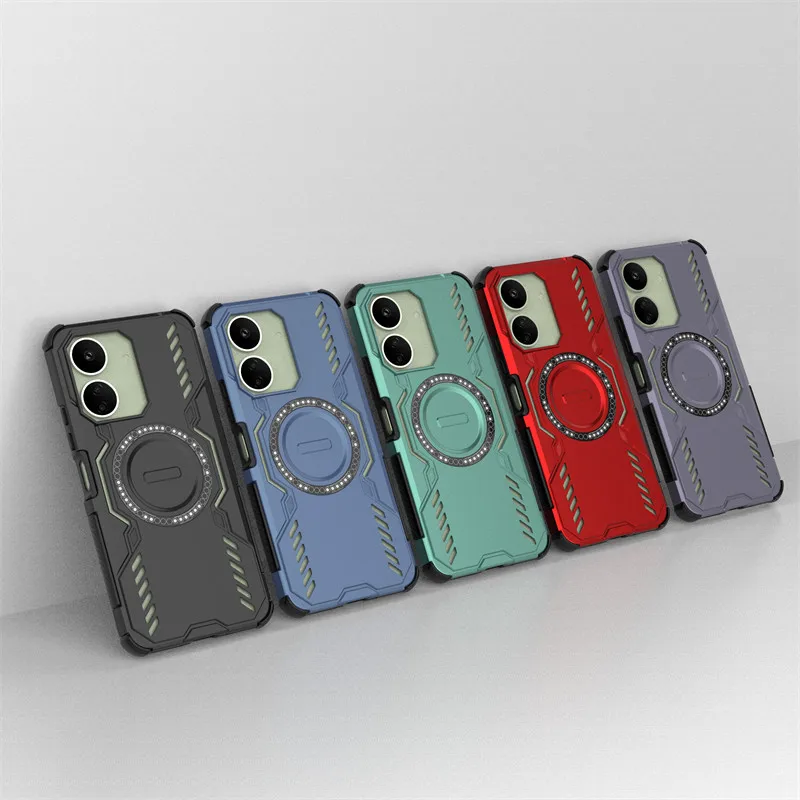 

Для Xiaomi Poco C65 чехол Poco C65 рассеивание тепла магнитная беспроводная зарядка защитные чехлы для телефонов на Poco C65 Funda